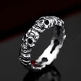 thumbnail image 4 of Anillo redondo con forma de esqueleto de Halloween Anillo elegante con esqueleto Anillos de Halloween para hombre Talla 7-12, 4 of 8