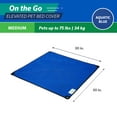 thumbnail image 2 of Coolaroo On the Go Elevated Pet Bed Replacement Cover, Medium, Aquatic Blue, 2 of 5