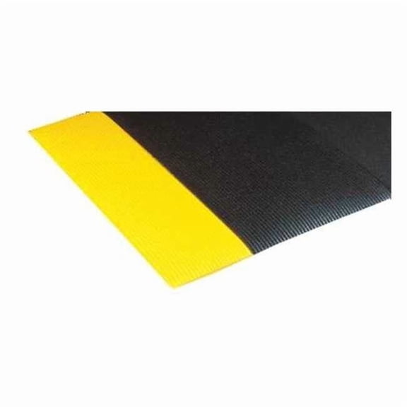 Notrax Antifatigue Mat,Black,YllwBrdr,3ft.x5ft. 413S0035BY