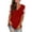 Red, variant on KkSLirnhs Womens Shirts Plus Size 5x Women's Lace Short Sleeve V-Neck T-Shirt Loose Casual Summer Tee Tops Black S