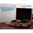 thumbnail image 5 of Pyle Mallette Bluetooth 3 Vitesses Style Platine avec Vinyle pour MP3, Marron, 5 of 5