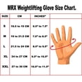 thumbnail image 2 of MRX Weight Lifting Gloves Fitness Training Gym Powerlifting Exercise Leather Crossfit Glove Long Wrist Strap (Small), 2 of 5