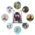 thumbnail image 6 of Disketp Cute Kittens Group Portrait Drawstring Backpack Drawstring Gym Bags Draw String Bags for Sports, Gym, Travel, Swimming, Beach-Medium, 6 of 6