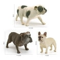 thumbnail image 2 of BNNG French Bulldog Puppy Standing PVC Figurine Statue, Realistic Look Statue Black White French Bulldog Puppy Dog Home Decorative Resin Figurine,Home Decor & Collectible Gift,3", 2 of 5