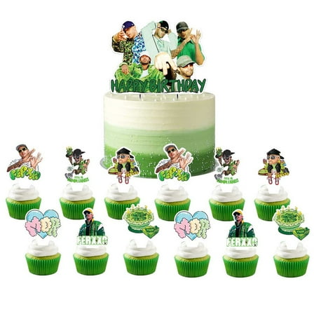 Ferxxo Cake Topper CupcakeS Set Birthday Party Supplies Decoration Decor Kit