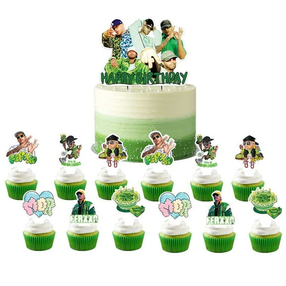 Ferxxo Cake Topper CupcakeS Set Birthday Party Supplies Decoration Decor Kit