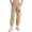 Beige, variant on MSemis Kids Girls Cargo Jogger Pants Sports Pockets Trousers Sweatpants Pink 8