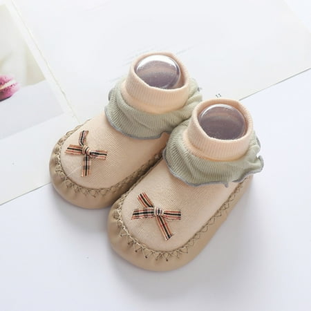 

TOWED22 Baby Walking Shoes Autumn And Winter Cute Children Toddler Shoes Boys And Girls Flat Bottom Non Slip Lightweight Black