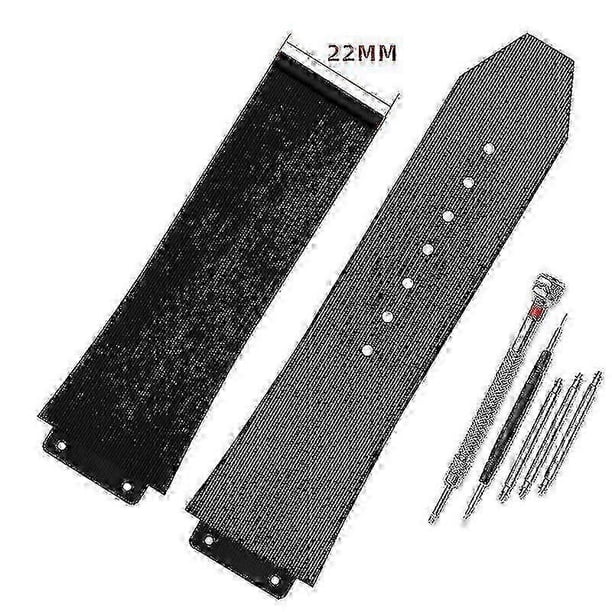 2026 Blue or Black Silicone Watchband for Hublot Big Bang 25*19mm Waterproof Men's Watch