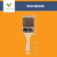 thumbnail image 2 of Vermeer Paint Brushes - 2-Pack - 3" Flat Brushes for All Latex and Oil Paints & Stains, 2 of 7