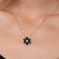 thumbnail image 3 of Gem Stone King 925 Silver and 10K Yellow Gold Pendant with Chain Onyx Moissanite (2.35 Cttw), 3 of 6