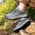thumbnail image 6 of YOURDIARY Mens Hiking Shoes Lightweight Breathable Outdoor Trekking Boots Anti-Slip Traction Comfortable Camping Shoes, 6 of 8