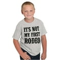 thumbnail image 5 of Not My First Rodeo Horseback Riding Crewneck T Shirts Boy Girl Teen Brisco Brands S, 5 of 6