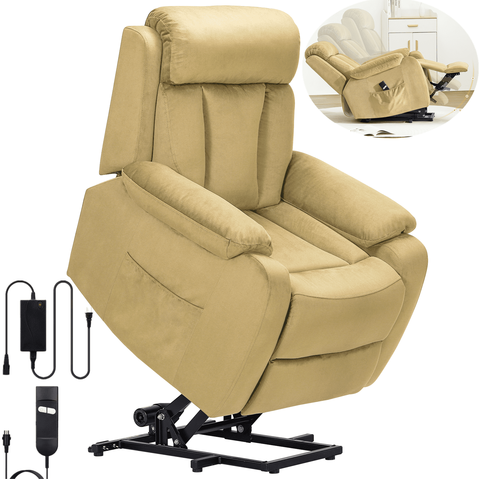 Lohoms Power Lift Recliner Chair, Electric Recliners for Elderly