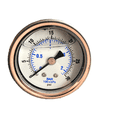 thumbnail image 2 of Liquid Filled 1.5" Face 0-30 PSI Air Pressure Gauge Back Mount 1/8" NPT, 2 of 3