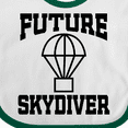 thumbnail image 4 of Inktastic Future Skydiver Boys or Girls Baby Bib, 4 of 4