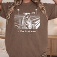 thumbnail image 6 of I Live Here Now Funny Raccoon Football Shirt for Women Game Day Tailgate Tee for Football Mom Espresso Shirt Large, 6 of 7