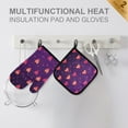 thumbnail image 4 of Yayeee Oven Mitts and Pot Holder Set of 2 Heat Resistant Kitchen Gloves Baking Hot Pad, Love in The Clouds, 4 of 5