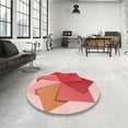thumbnail image 4 of Ahgly Company Machine Washable Indoor Rectangle Transitional Pastel Pink Area Rugs, 8' x 12', 4 of 7