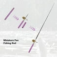 thumbnail image 3 of Canne à Pêche Miniature Stylo Canne à Pêche de Poche Compacte Canne à Pêche Portable avec Moulinet Roue Hameçons Ligne pour Amateurs de Pêche en Plein Air, 3 of 7