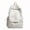 White 420*310*130, variant on Korean Minimalist Solid Color Nylon Backpack, Multi-Pocket Laptop Compatible Rucksack for Outdoor Travel Daily Commute (Black)