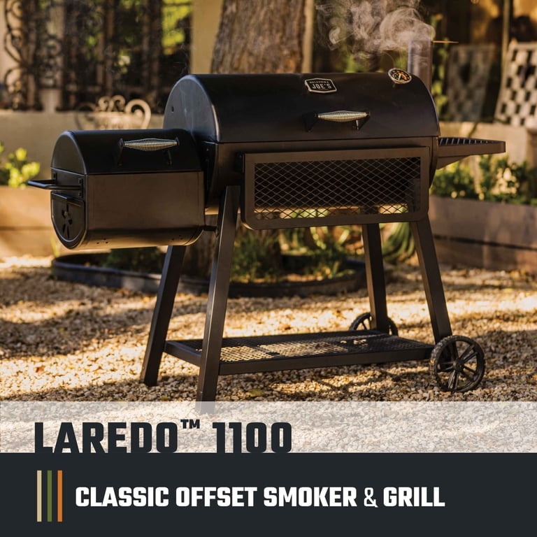 Oklahoma Joe's® Laredo™ Series 1100 Offset Smoker - Walmart.com