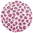 thumbnail image 3 of Ryvnso Pink Leopard Print Round Plate Mats Dining Table Placemat Set of 4 for Holiday Decoration, 3 of 7
