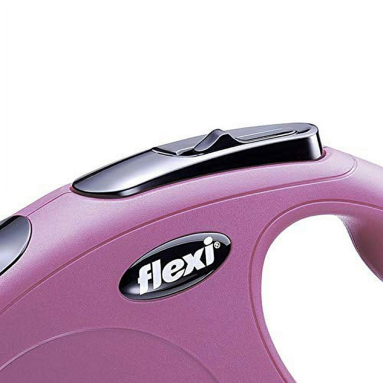 Flexi New Classic Cord Retractable Dog Leash, Pink Flexi New Classic Cord Retractable Dog Leash, Pink