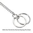 thumbnail image 4 of Uxcell 10" Stainless Steel Keychain with Keyrings Hook Clasp Belt Loop Clip, 2 Pack, 4 of 5