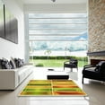 thumbnail image 7 of Ahgly Company Machine Washable Indoor Rectangle Transitional Bold Yellow Area Rugs, 7' x 9', 7 of 7