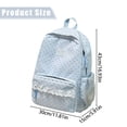 thumbnail image 3 of Polka Dot Backpack, Coquette Lace Backpack, Cute Nylon Daypack,Lightweight Shoulder Bag for Women Laptop Daypack With Cute Accessories, Kawaii Preppy Casual Bag Backpack Polka Dot Fashion, 3 of 9