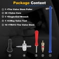 thumbnail image 7 of Unique Bargains Tire Valve Stem Puller Set Silver Tone Puller Multifunction Wrench TR413 Valve Stem for Motorcycle Trunk Car RV and Car Tire Durable 1 Set, 7 of 7