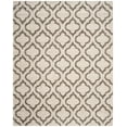 thumbnail image 2 of SAFAVIEH Hudson Louise Geometric Shag Area Rug, Ivory/Grey, 9' x 12', 2 of 7