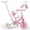 Pink, variant on GOBOKLE 5-in-1 Tricycle for Toddlers Ages 1-3, Balance Bike with Light-up Wheels, Adjustable Seat and Handlebar, Pink