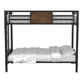thumbnail image 3 of Furniture of America Baron Metal Twin over Twin Bunk Bed in Black, 3 of 11