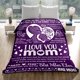 thumbnail image 2 of LHSHID Mother Blanket Warm Soft Throw Blanket Mom Gifts for Mothers Day Birthday Gifts for Mom from Daughter Son I Love You Mom(Grey) 50x60in, 2 of 6