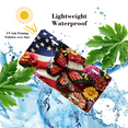 thumbnail image 4 of 1 Pcs 2D Flat License Plate Covers & Frames, Butterfly on American Flag For Decorative Front, Waterproof For Decoration Aluminum License Plate Covers & Frames Cover For Men Women, 12" X 6", 4 of 7