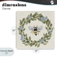 thumbnail image 4 of Stupell Industries Cottage Bee Celebration Wreath Canvas Art, 17 x 17, by Lucille Price, 4 of 8