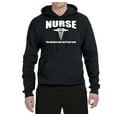 thumbnail image 2 of Nurse the Hardest Job You'll Ever Love | Mens Pop Culture Hooded Sweatshirt Graphic Hoodie, Black, Small, 2 of 3