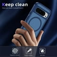 thumbnail image 3 of Dteck Magnetic & Seamless Stand for Google Pixel 9 Pro XL, Compatible with MagSafe, Military Grade Drop Protection, Slim Frosted Rugged Kickstand Phone Case for Google Pixel 9 Pro XL,Blue, 3 of 7