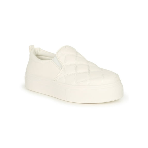 Bamboo Quilted Round Toe Slip On Sneaker 20464