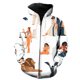 thumbnail image 1 of Sudadera con capucha y cremallera para hombre, diseño abstracto de ojos de tigre, estilo hip hop, informal, divertida y genial, unisex., 1 of 6
