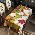 thumbnail image 2 of Fall Theme Tablecloth 60x102 Inch, Washable Polyester Rectangular Table Cover for Autumn Thanksgiving Party, Picnic, Indoor & Outdoor Dining Decor., 2 of 6