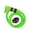 Green Lock Without Light, variant on Fay Bless Dual Unlock Bike Anti-Theft Lock - Road/Mountain Dual Use, Five-Digit Password, Steel Cable Loop