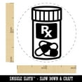 thumbnail image 2 of Prescription Pill Bottle Medicine Self-Inking Rubber Stamp Ink Stamper - Brown Ink - Medium 1 Inch, 2 of 7