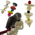 thumbnail image 2 of Barhoo Parrot Hanging Chew Swing Toy Natural Loofah Sponge Bird Scratcher Pet Chewing Toy Bird Cage Accessories Biting Toy for Parrots Budgies Small Birds Beak Grinding Exercise Entertainment, 2 of 5