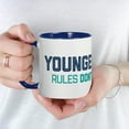 thumbnail image 5 of CafePress - Youngest Child Mugs - 11 oz Ceramic Mug - Novelty Coffee Tea Cup, 5 of 6