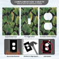 thumbnail image 5 of Switch Panel Switch Decoration 2.76x4.53x0.28 Inches Duplex Outlets Switch Plate Wall Plates Living Room Kitchen Bedroom Study Switches Green Ginkgo Leaf, 5 of 8