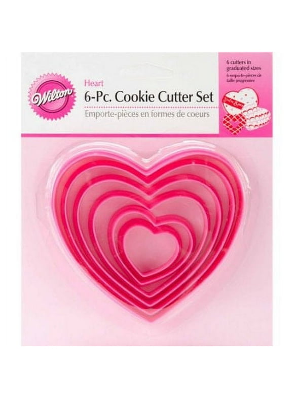 Wilton Cookie Cutter Set, Heart, 6 pc.