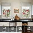 thumbnail image 4 of Country Bohemian Curtains 24 Inch - 3 Panel Rustic Floral Set with Vintage Botanical Print, Rod Pocket, 4 of 6